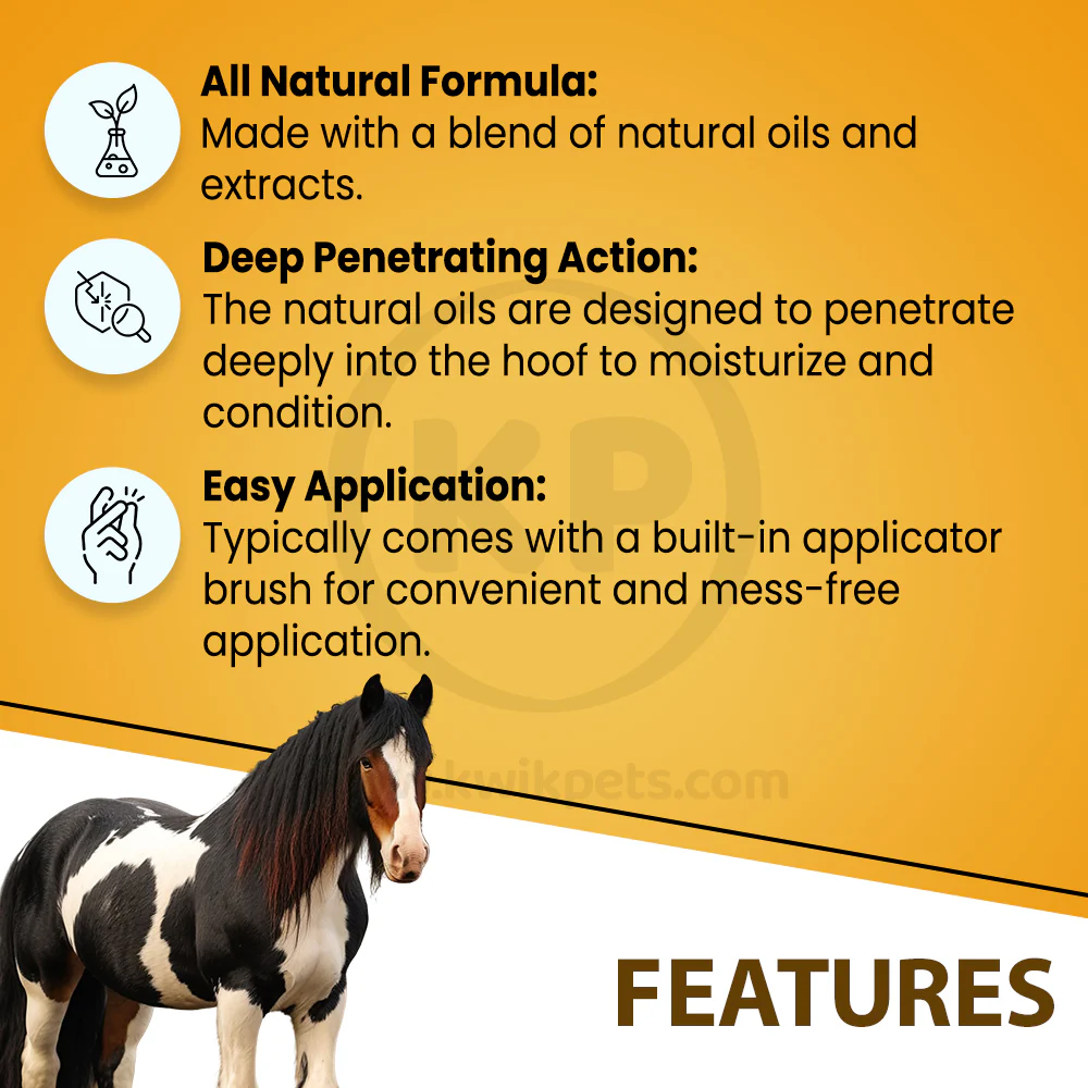 Absorbine Hooflex All Natural Dressing & Conditioner for Horses 15-oz - Image 3