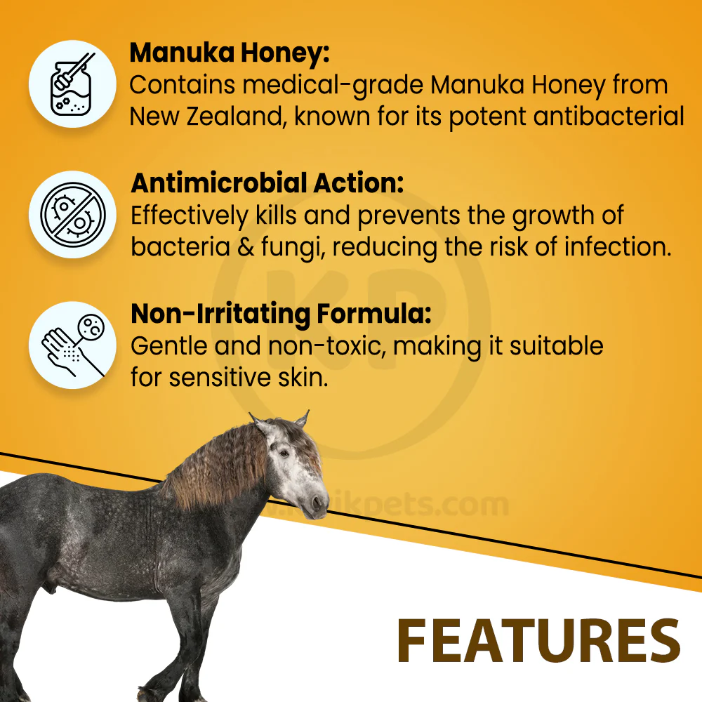 Absorbine Silver Honey Rapid Wound Repair Antimicrobial Ointment for Horses 2-oz - Image 3