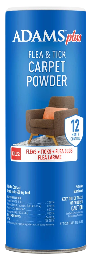 Adams Carpet Powder with Linalool and Nylar 16-oz