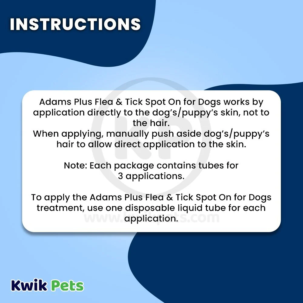 Adams Plus Flea & Tick 3 Month Supply Prevention Spot On for XL Dogs 61 to 150 lbs - Image 5