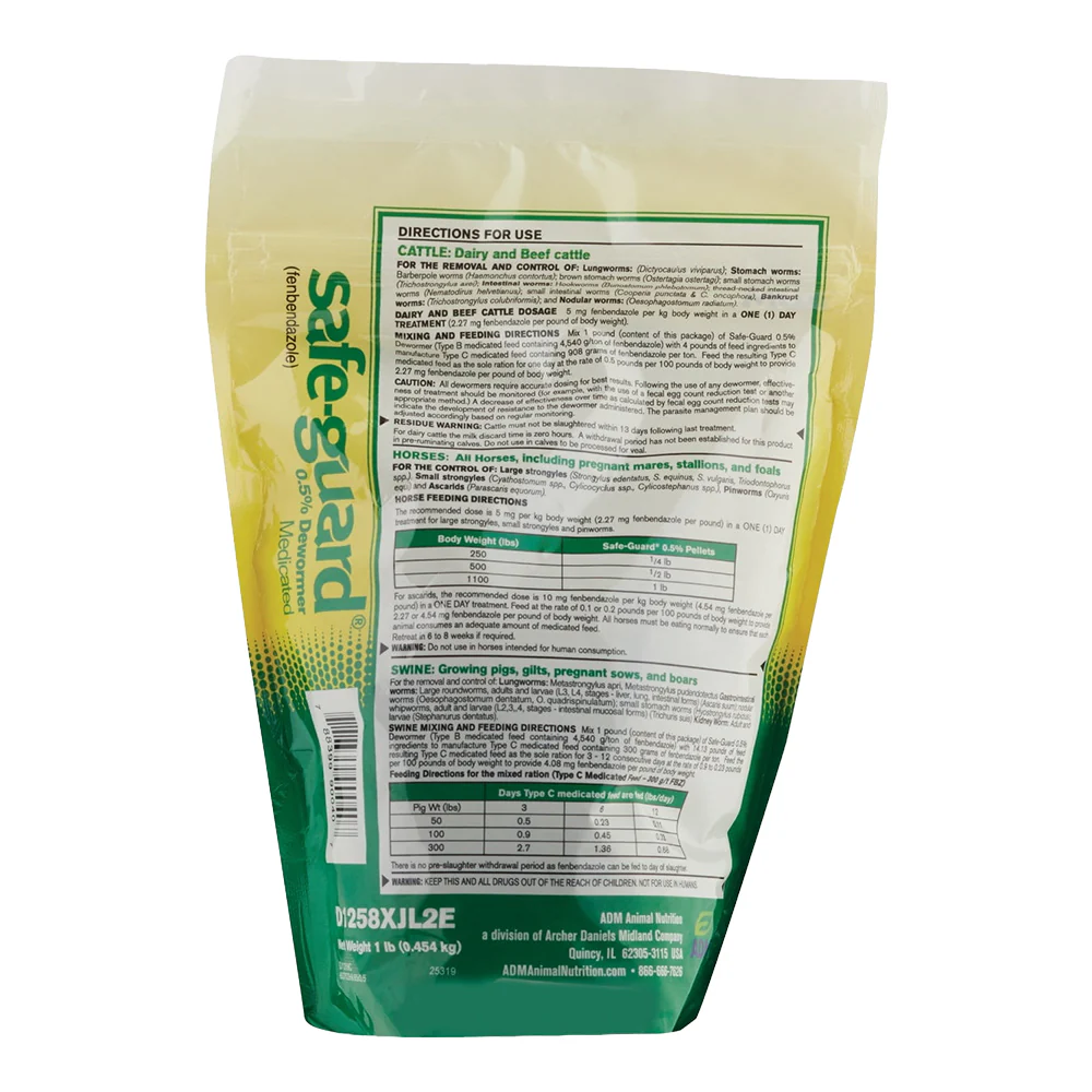 Safe-Guard 0.5% Multi-Species Dewormer 1-lb - Image 2
