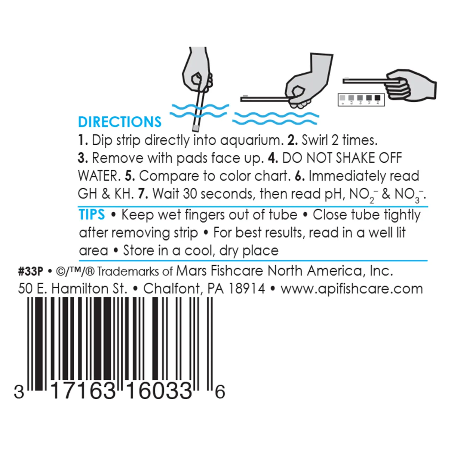 API 5-in-1 Freshwater Aquarium Test Strip 100 Count - Image 2