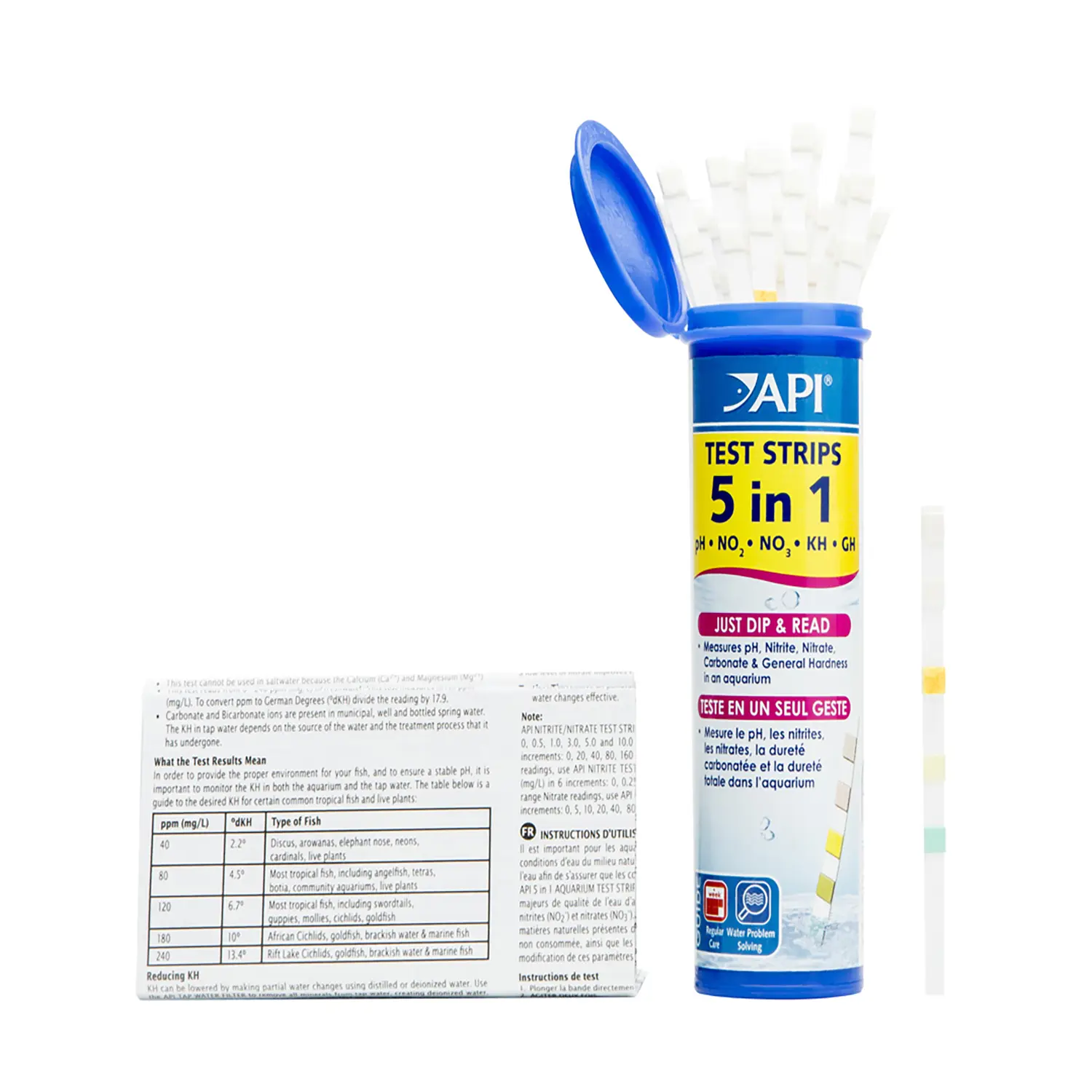 API 5-in-1 Freshwater Aquarium Test Strip 25 Count - Image 5