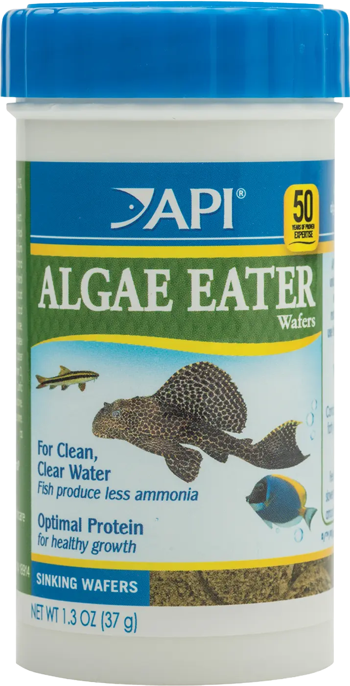 API Algae Eater Premium Sinking Wafer Fish Food 1.3-oz