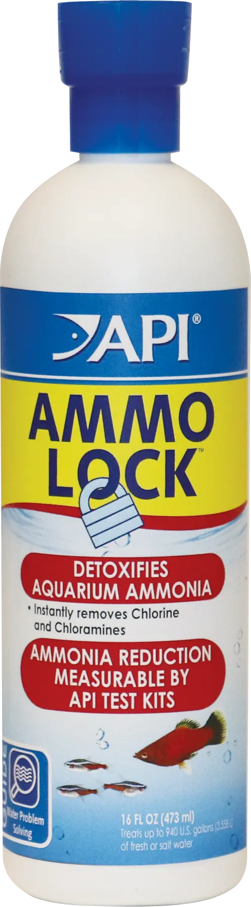 API Ammo-Lock Freshwater & Saltwater Aquarium Ammonia Detoxifier 16-oz