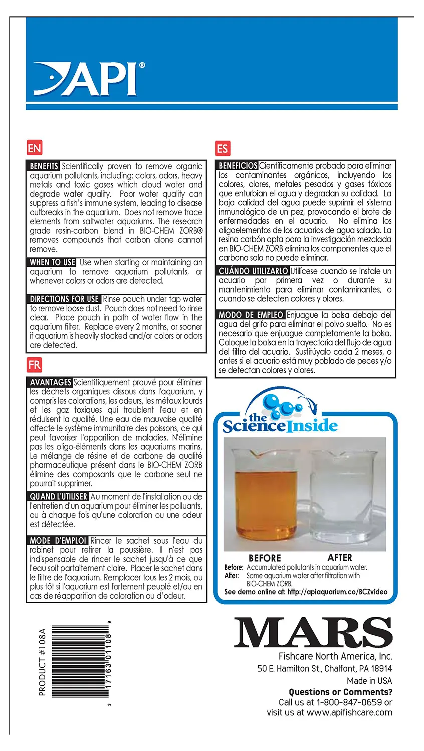 API Bio-Chem Zorb Aquarium Filter Media - Image 2
