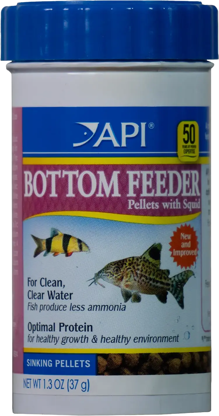 API Bottom Feeder Pellets with Squid Fish Food 1.3-oz