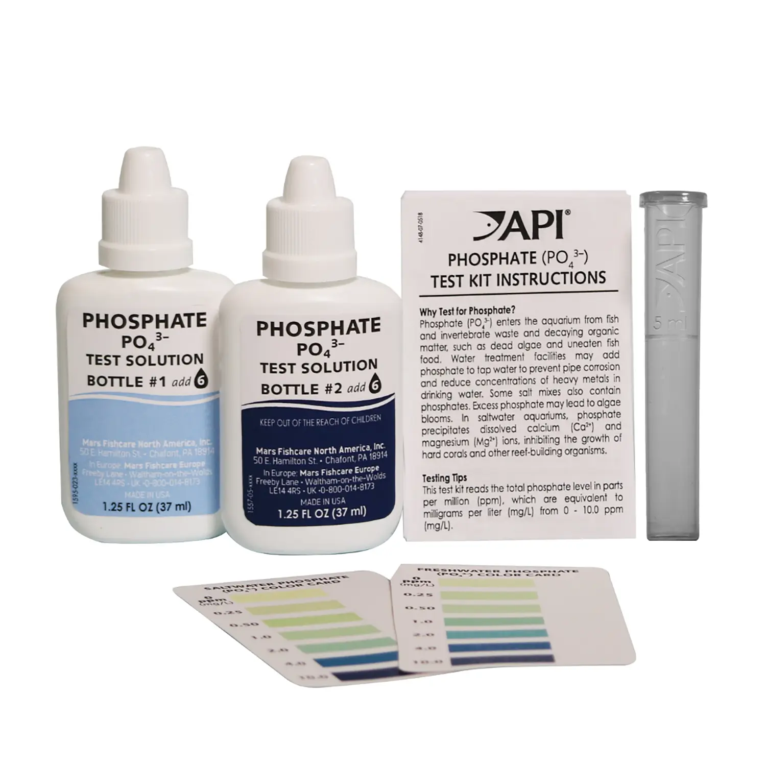 API Phosphate Test Kit Freshwater & Saltwater Aquarium 150 Count - Image 7