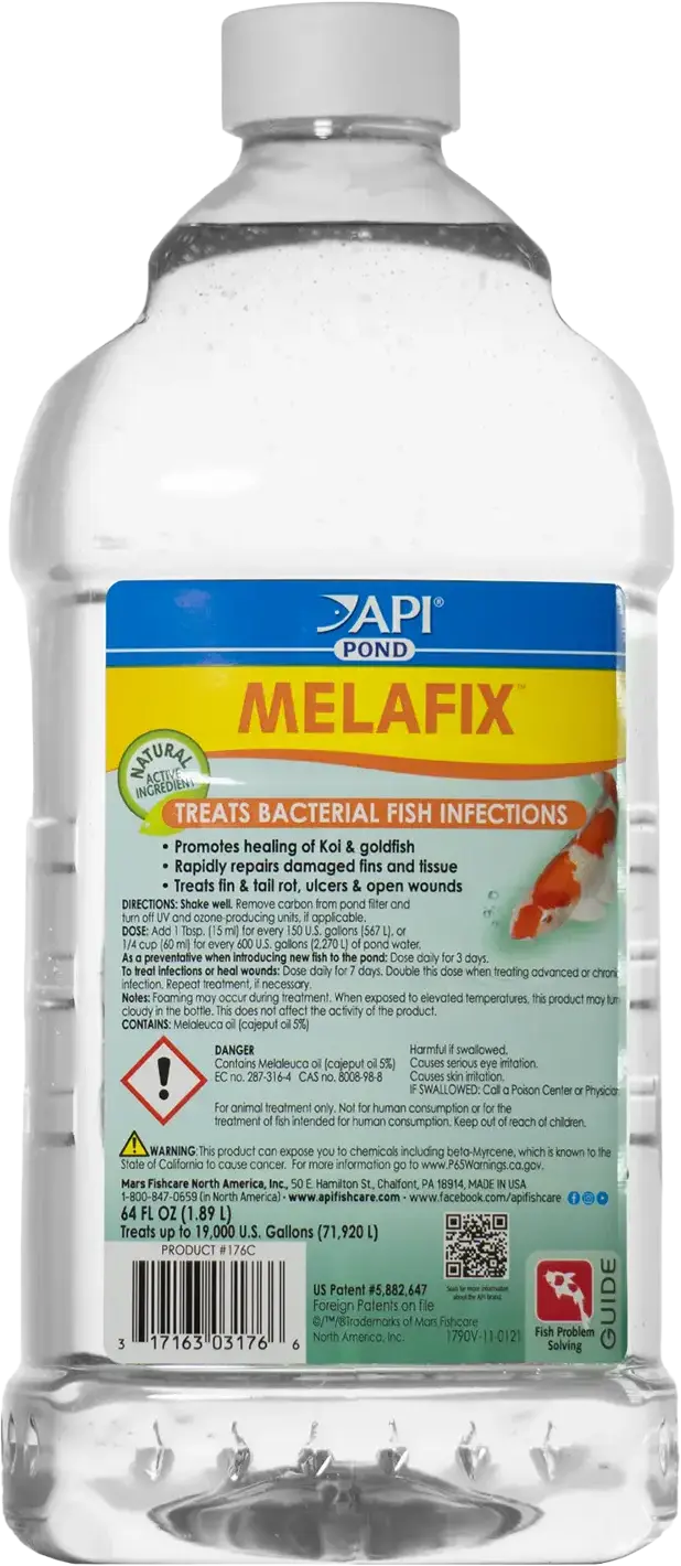API Pond Melafix Anti-Bacterial Pond Fish Remedy 64-oz