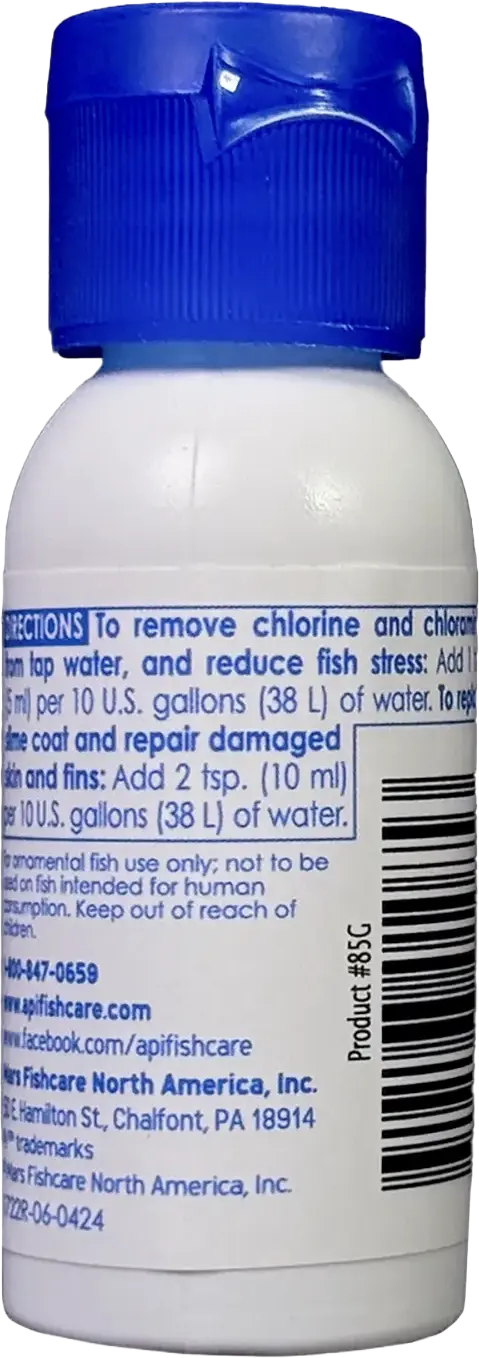 API Stress Coat No Pump Remedy Aquarium Water Conditioner 1-oz - Image 2