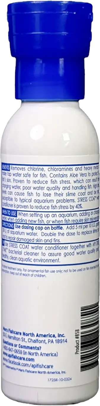 API Stress Coat No Pump Remedy Aquarium Water Conditioner 4-oz - Image 2