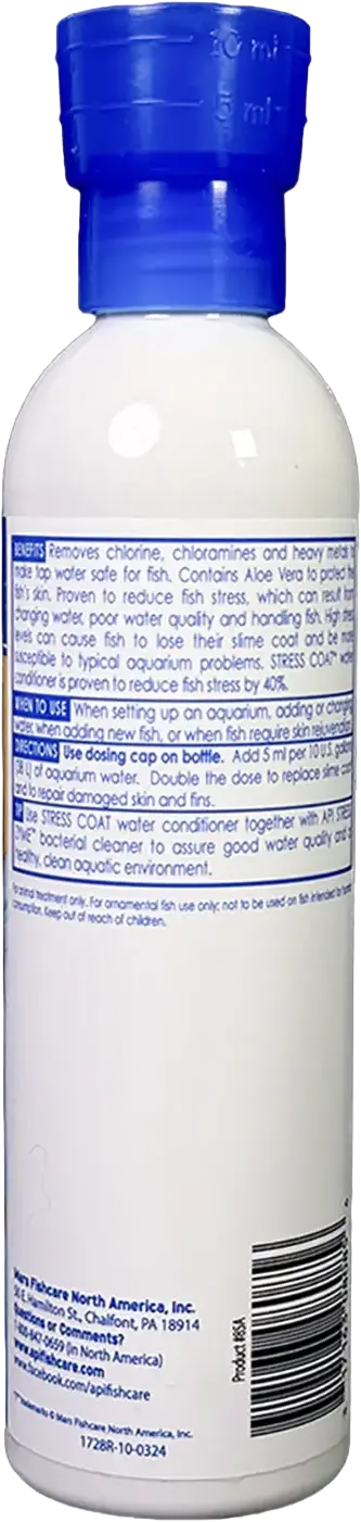 API Stress Coat No Pump Remedy Aquarium Water Conditioner 8-oz - Image 2