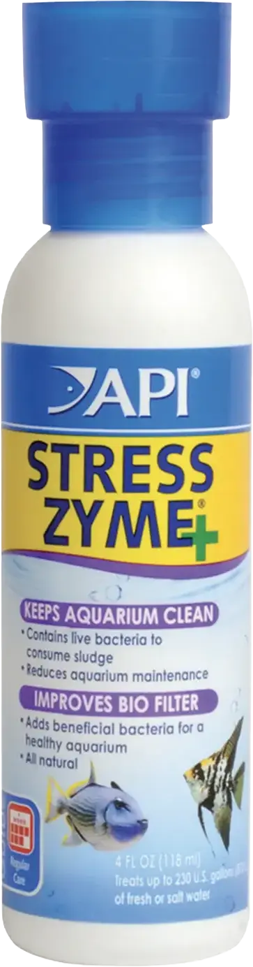 API Stress Zyme Freshwater & Saltwater Aquarium Water Cleaner 4-oz