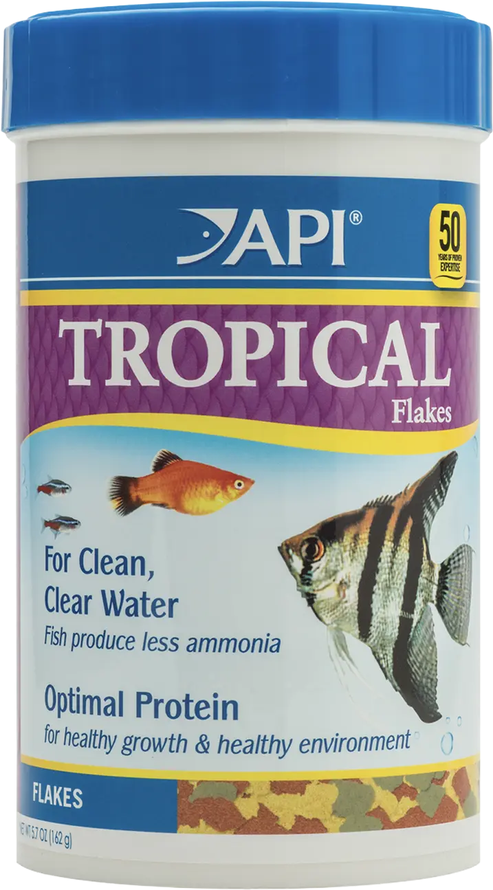 API Tropical Premium Flakes Fish Food 5.7-oz