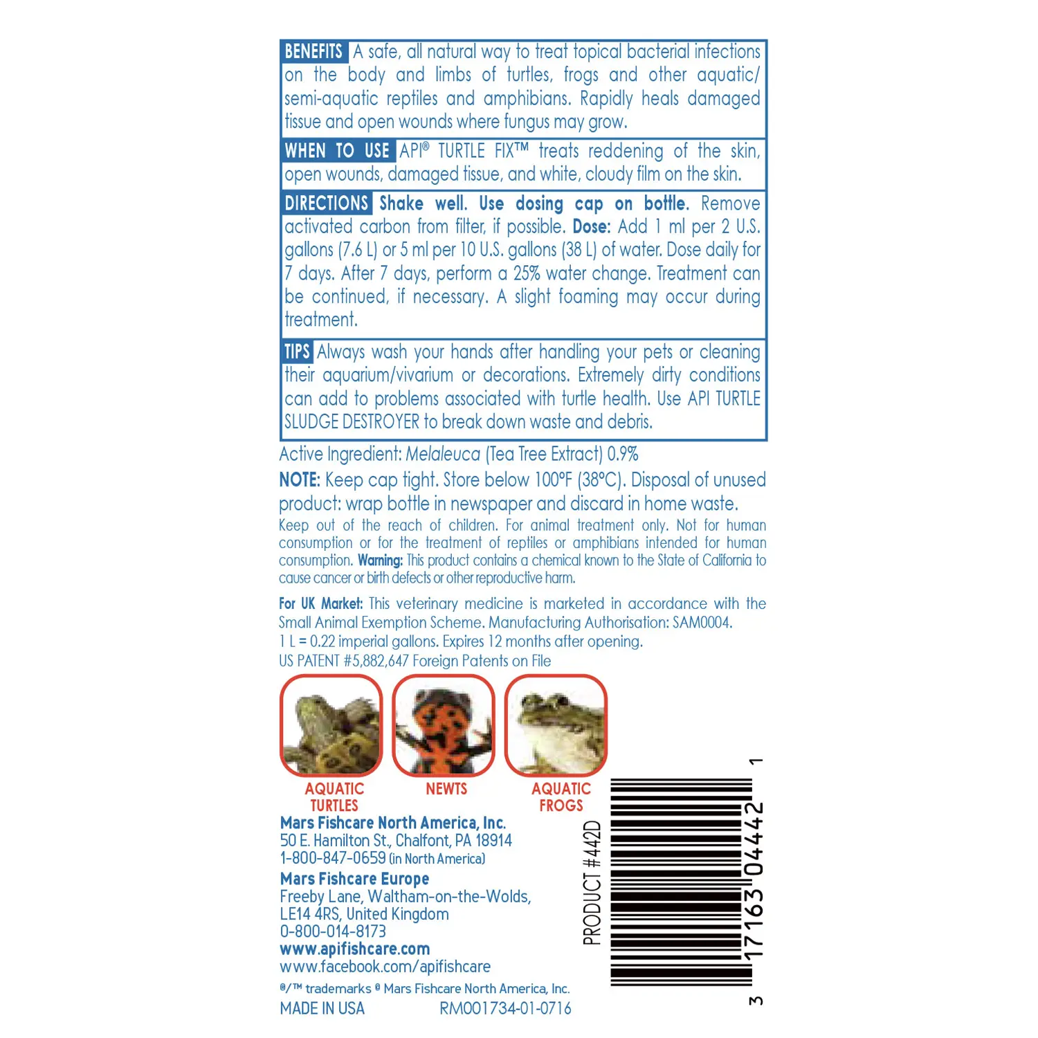 API Turtle Fix Antibacterial Turtle Remedy 8-oz - Image 2