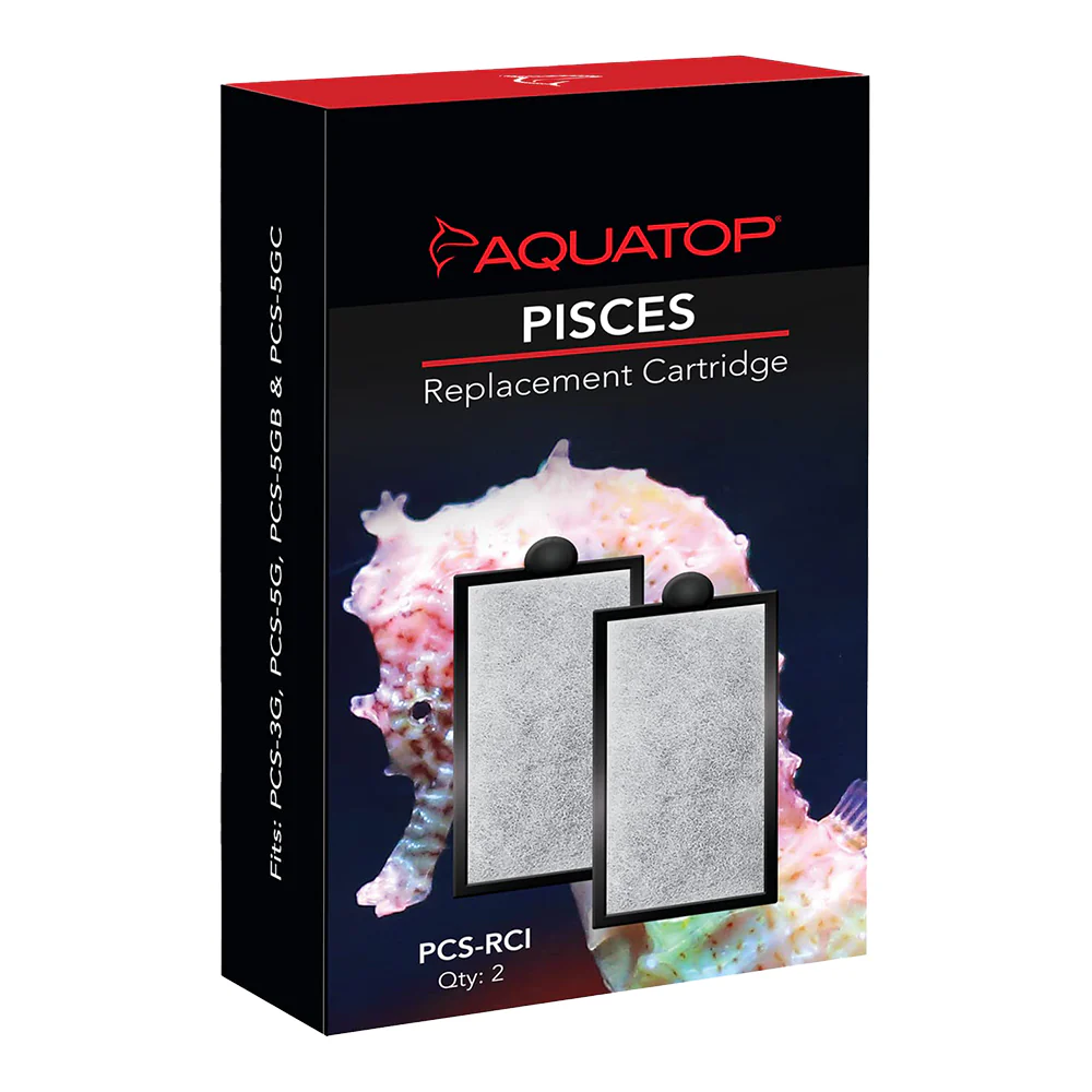 Aquatop PISCES PCS-RCI Replacement Carbon Cartridge for Fish Aquariums 2 Count