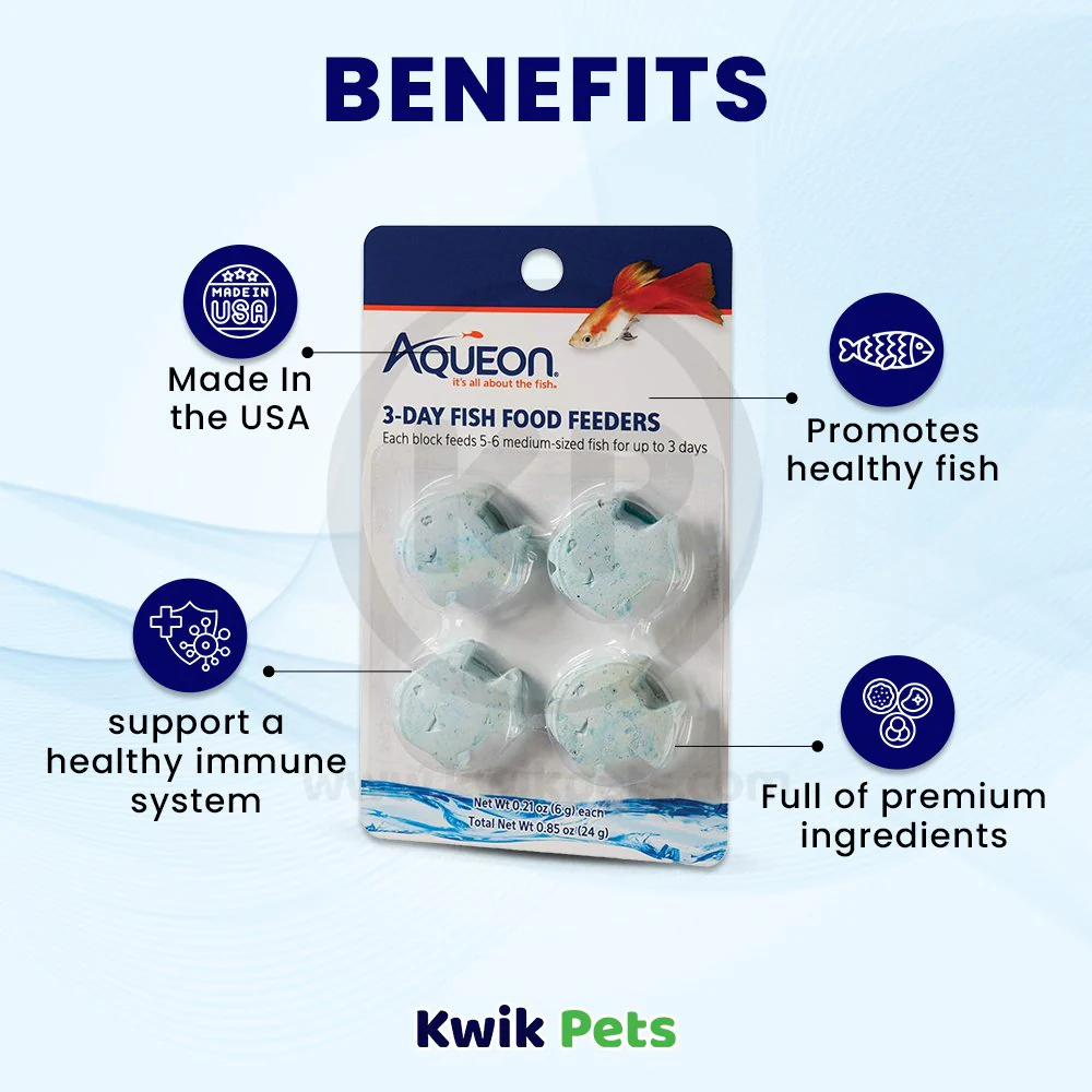 Aqueon 3-Day Fish Food Vacation Feeders 4 Count - Image 4