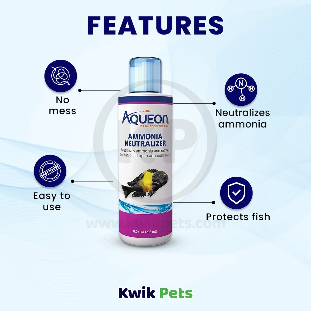 Aqueon Ammonia Neutralizer for Aquariums 8-oz - Image 2
