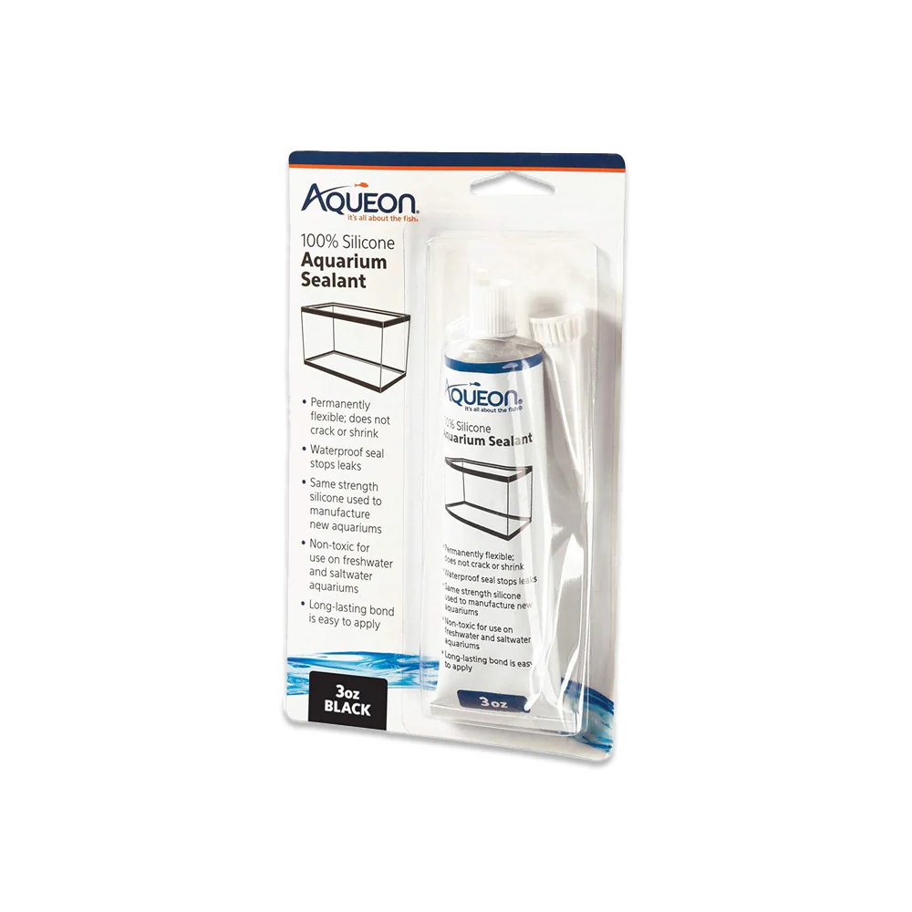 Aqueon Black Silicone Sealant for Aquariums 3‑oz
