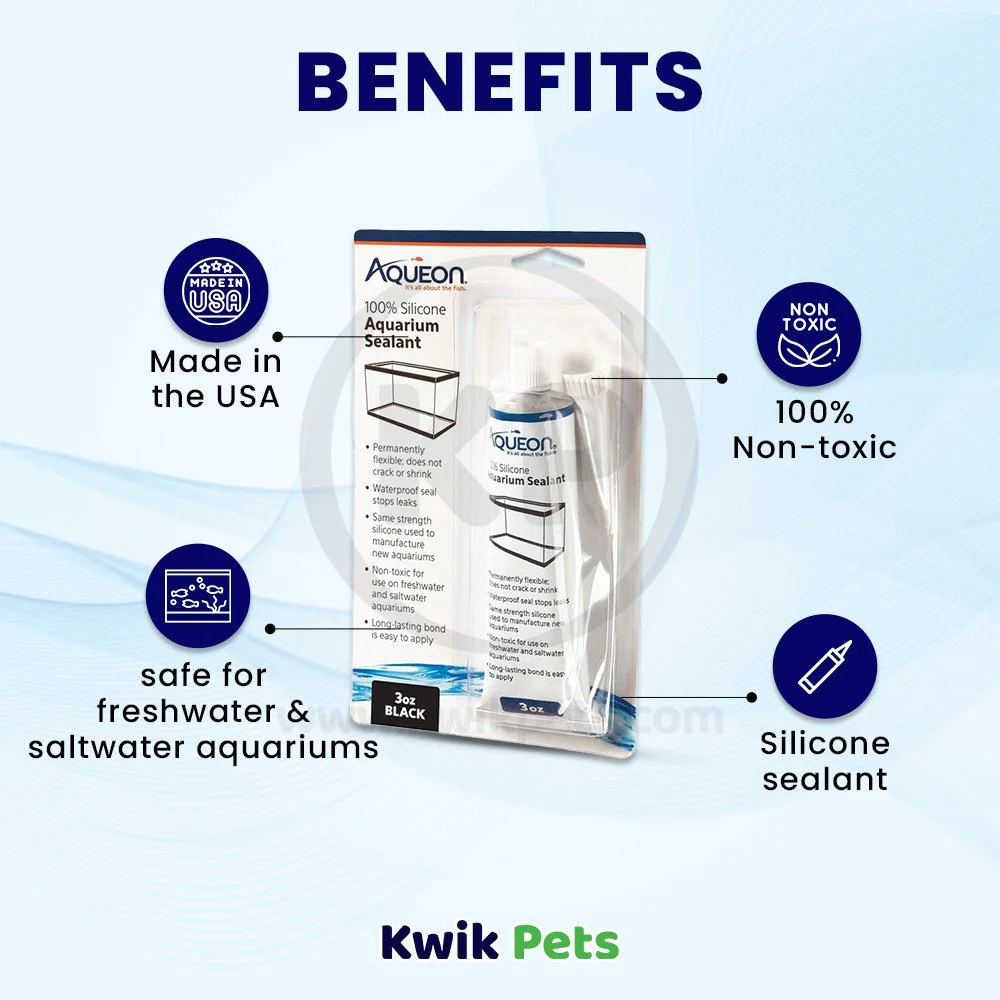 Aqueon Black Silicone Sealant for Aquariums 3‑oz - Image 3