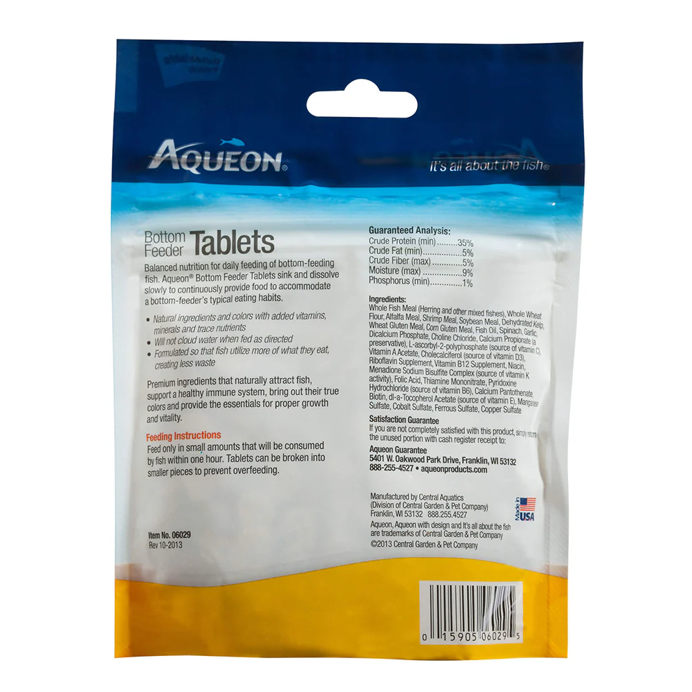 Aqueon Bottom Feeder Tablets Fish Food 3-oz - Image 2