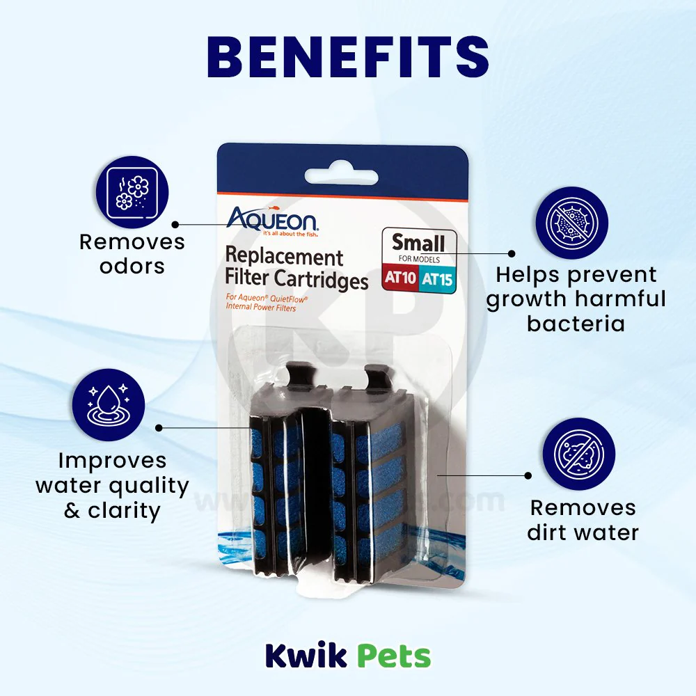 Aqueon Replacement Internal Filter Cartridge Small 2 Count - Image 3