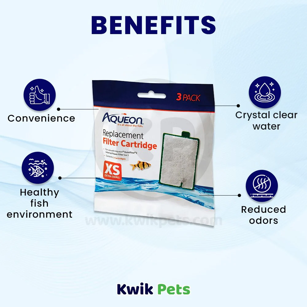 Aqueon Replacement Filter Cartridges for Aquarium X-Small 3 Count - Image 4