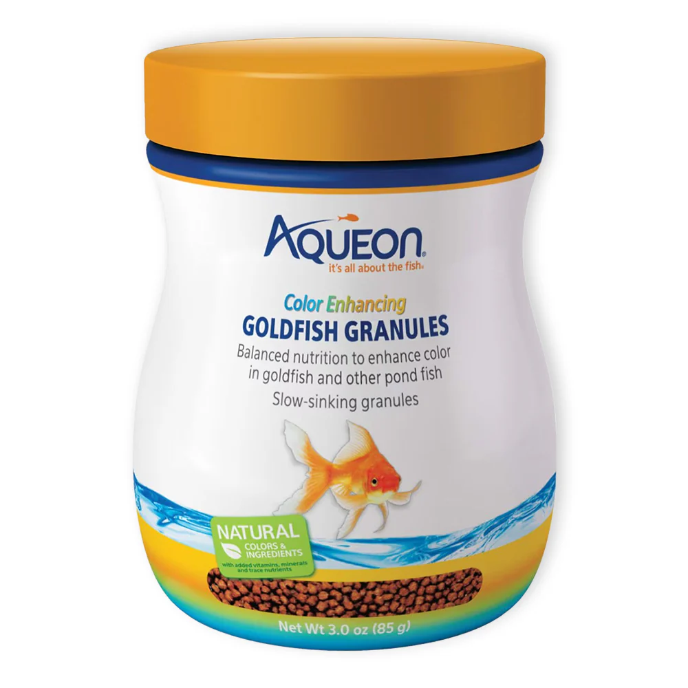 Aqueon Color Enhancing Goldfish Granules Fish Food 3-oz