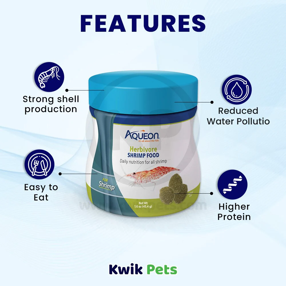 Aqueon Herbivore Shrimp Food 1.6-oz - Image 2