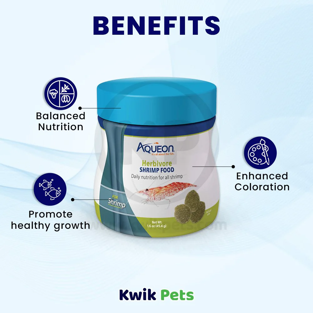 Aqueon Herbivore Shrimp Food 1.6-oz - Image 3