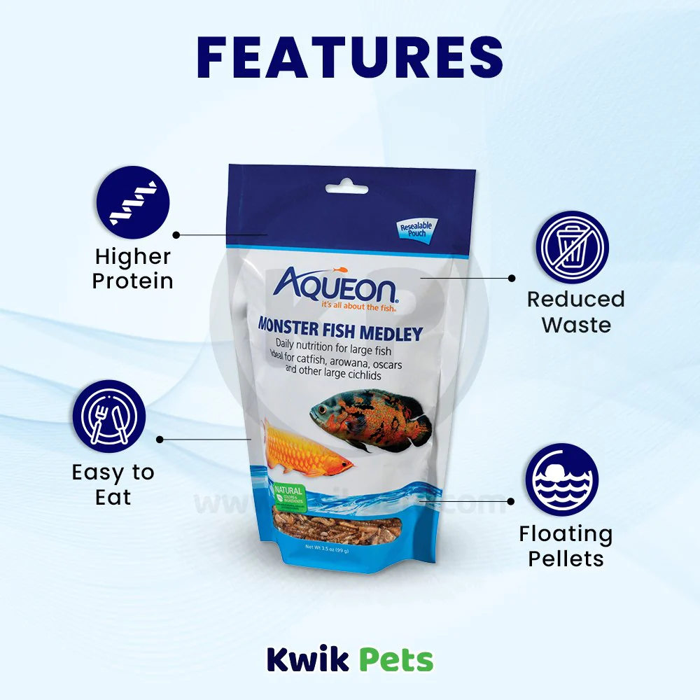Aqueon Monster Fish Medley Food 3.5-oz - Image 3