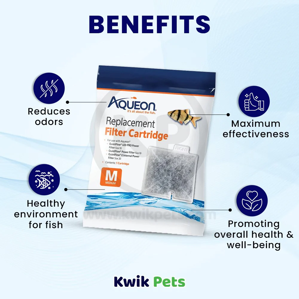 Aqueon QuietFlow Replacement Aquarium Filter Cartridges Medium - Image 3