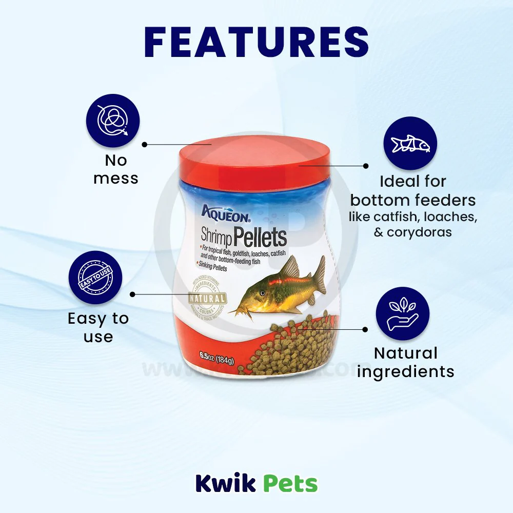 Aqueon Shrimp Pellets Fish Food 6.5-oz - Image 3