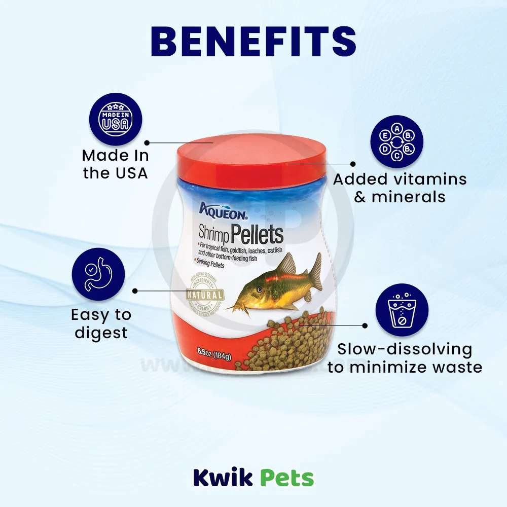 Aqueon Shrimp Pellets Fish Food 6.5-oz - Image 4