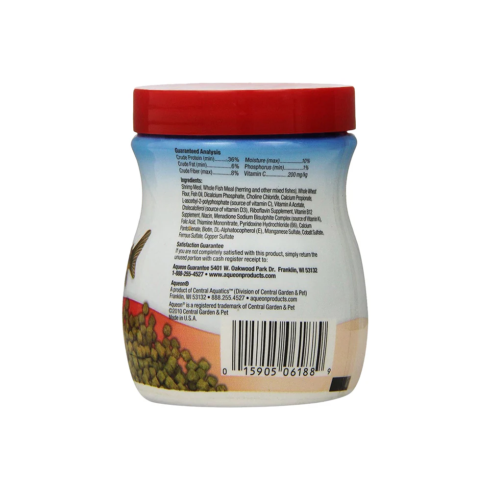 Aqueon Shrimp Pellets Fish Food 3.25-oz - Image 2