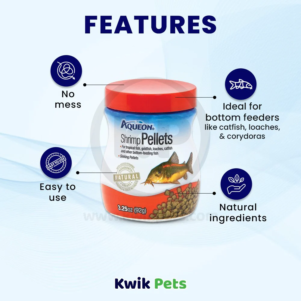 Aqueon Shrimp Pellets Fish Food 3.25-oz - Image 3