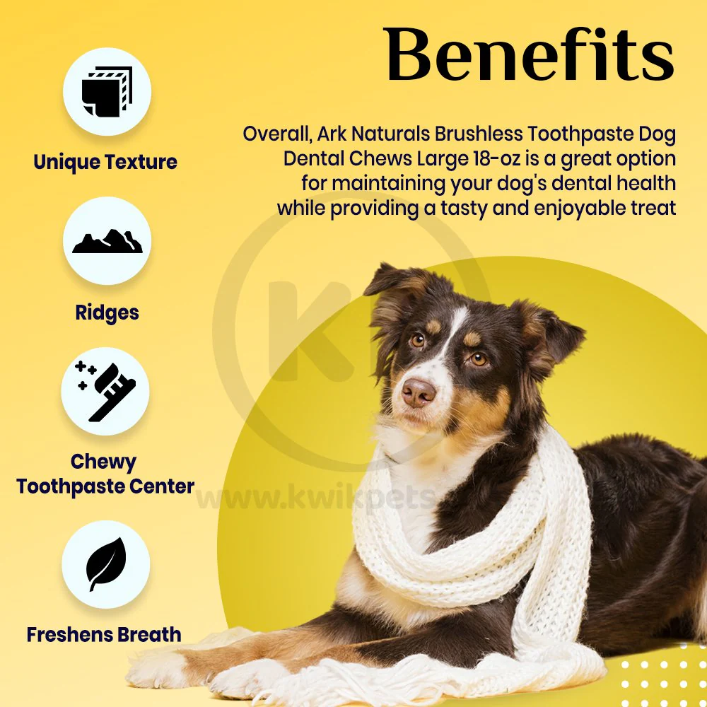 Ark Naturals Brushless Toothpaste Dog Dental Chews Small 12-oz - Image 4