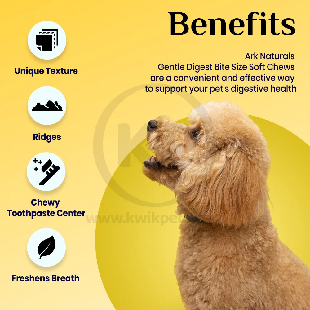 Ark Naturals Gentle Digest Bite Size Soft Chews for Dogs & Cats 120 Count 3.2-oz - Image 4
