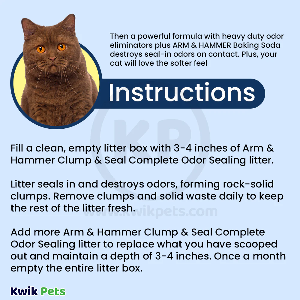 Arm & Hammer Clump & Seal Fresh Home Complete Odor Sealing Cat Litter 14-lb - Image 4