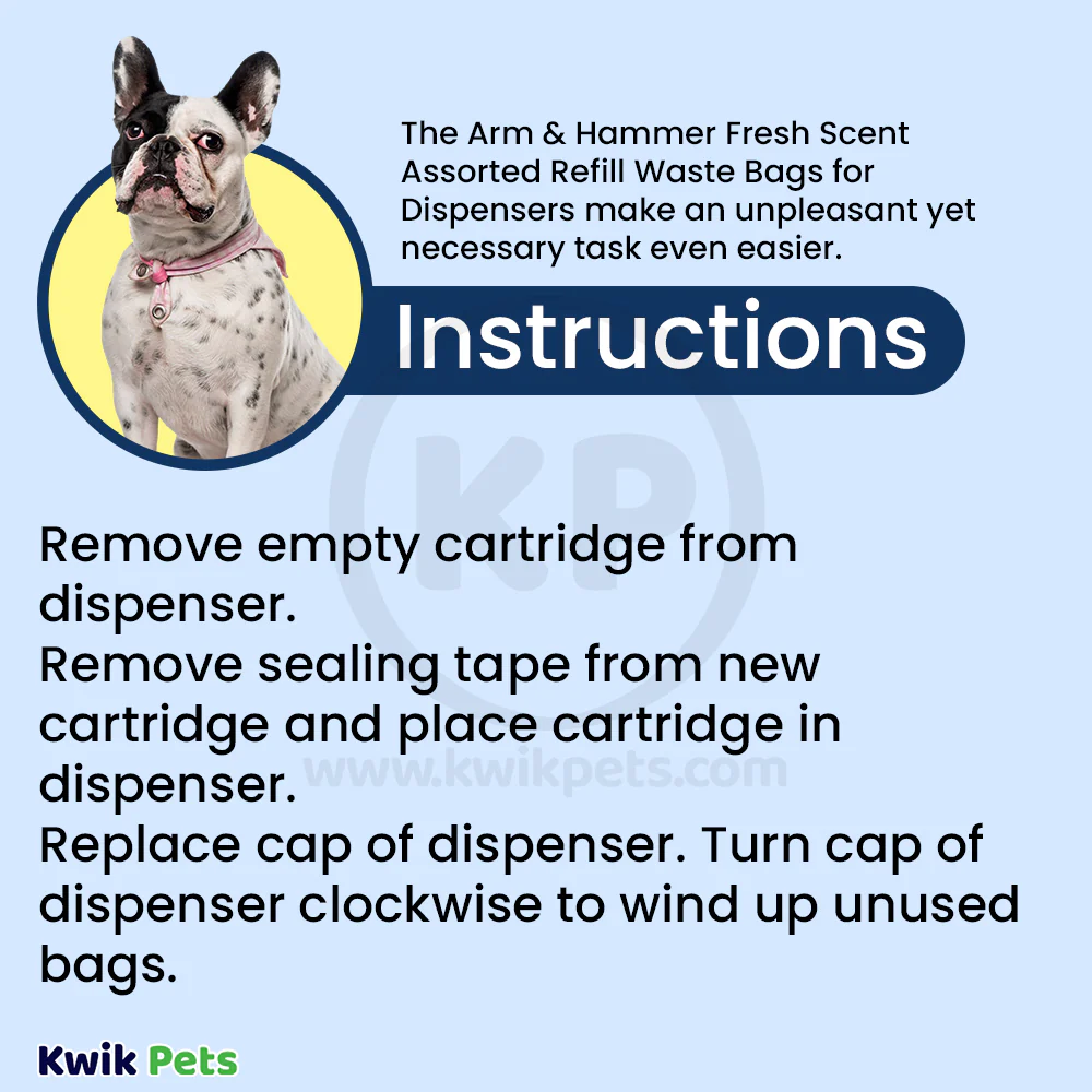 Arm & Hammer Disposable Waste Bags Refills Assorted 90 Count - Image 3