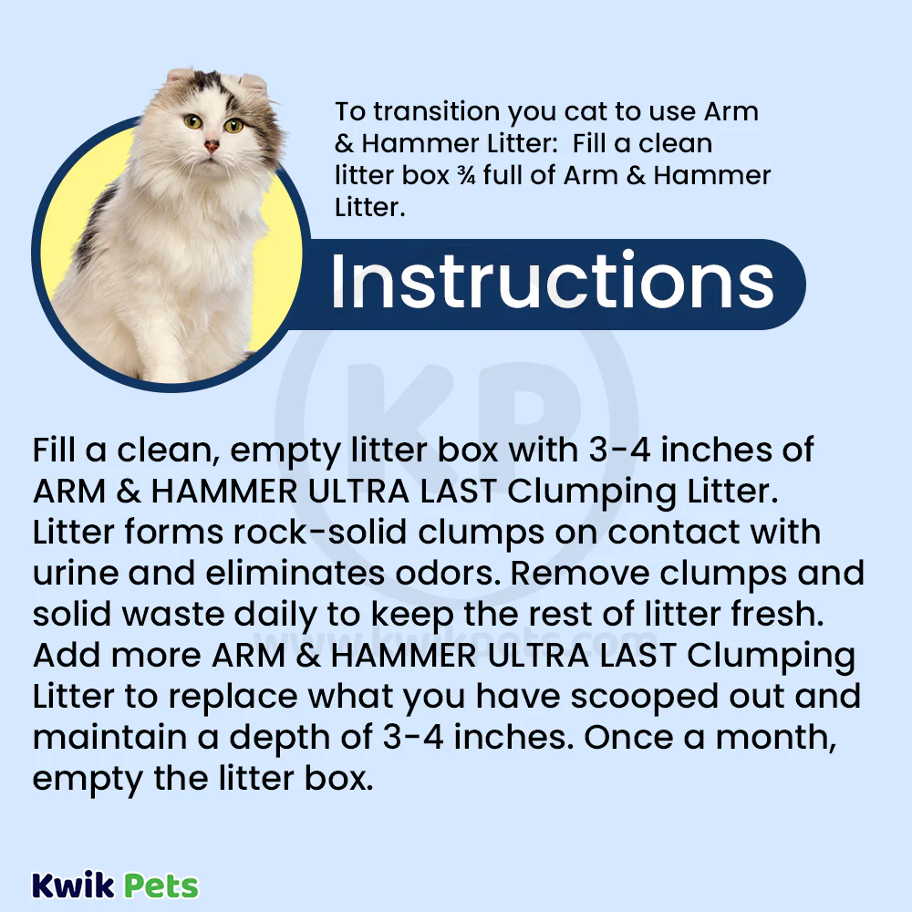 Arm & Hammer Ultra Last Scoopable Clumping Cat Litter 20-lb - Image 3