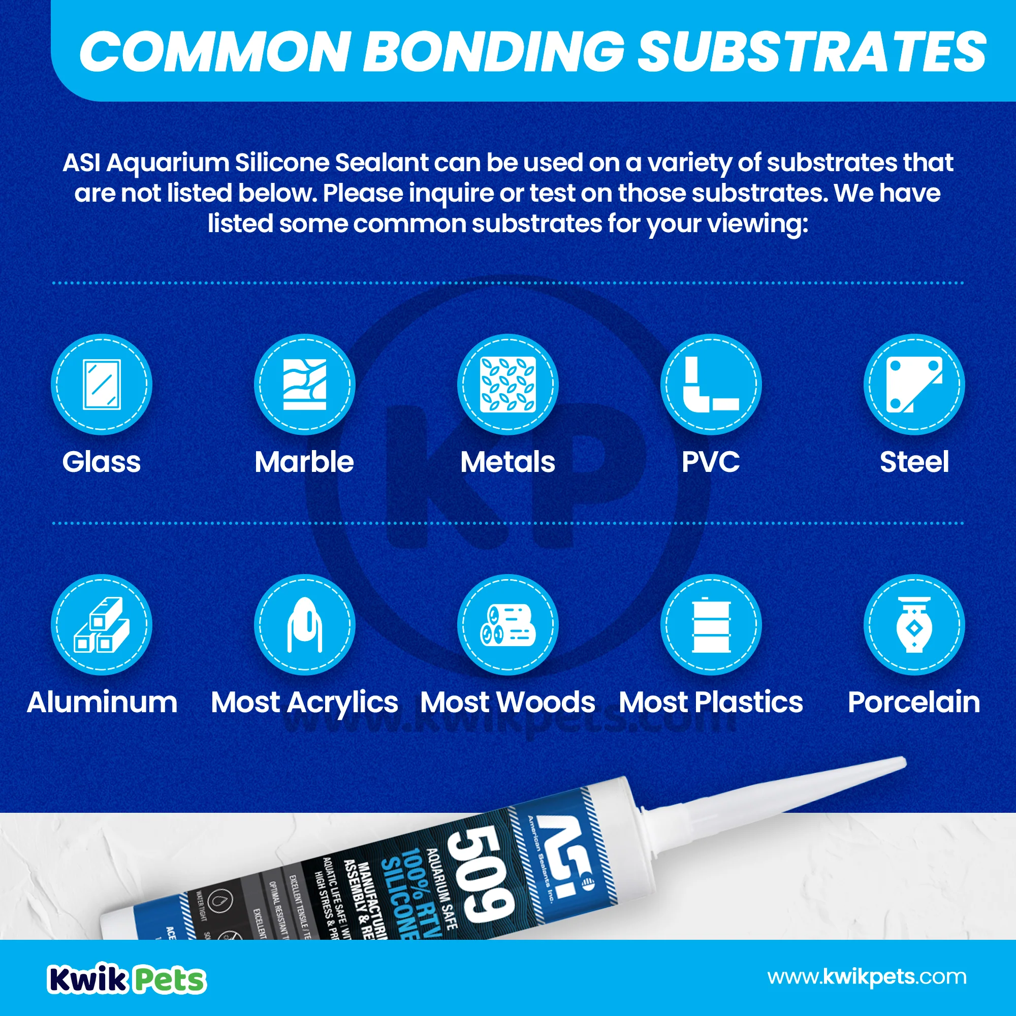ASI Black Aquarium Silicone Sealant Cartridge 10.2-oz Pack - Image 5