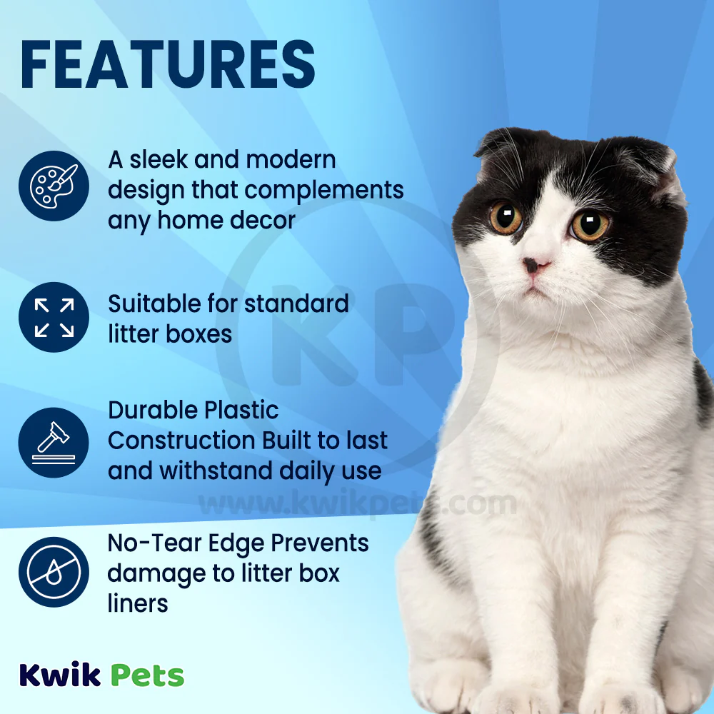 Aspen No Tear Cat Litter Scoop Pearl White One Size - Image 2