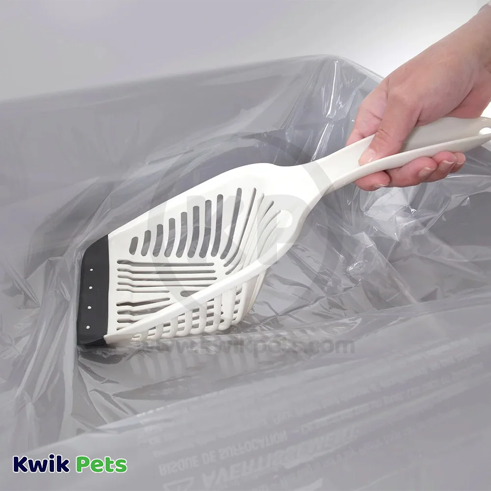 Aspen No Tear Cat Litter Scoop Pearl White One Size - Image 5
