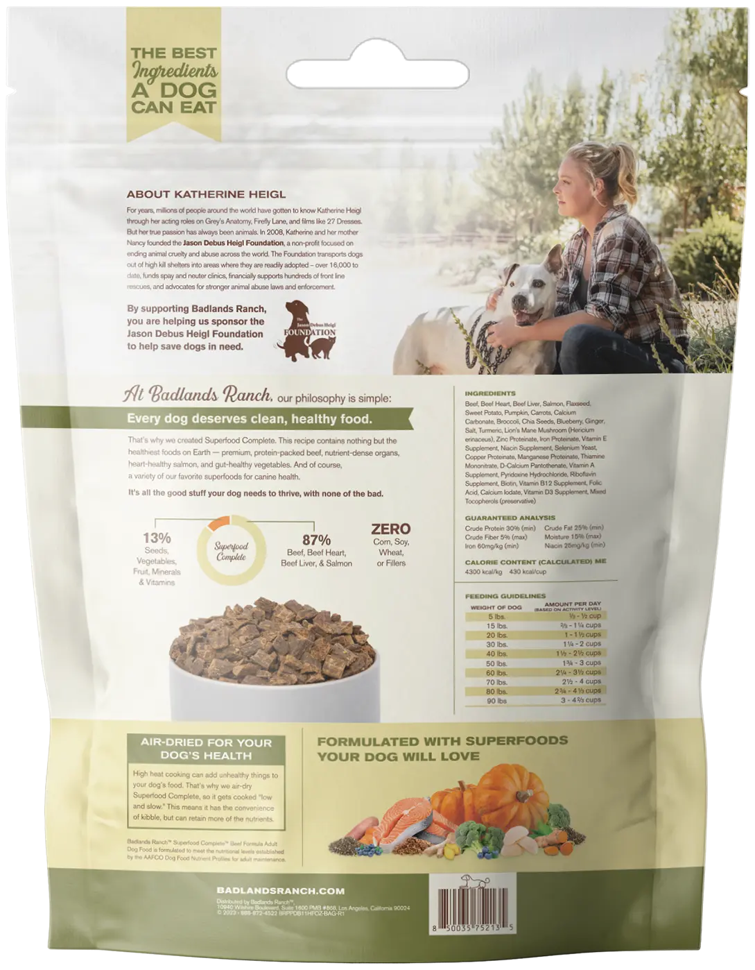 Badlands Ranch Superfood Complete Air-Dried Dog Food Beef 11.5-oz - Image 2