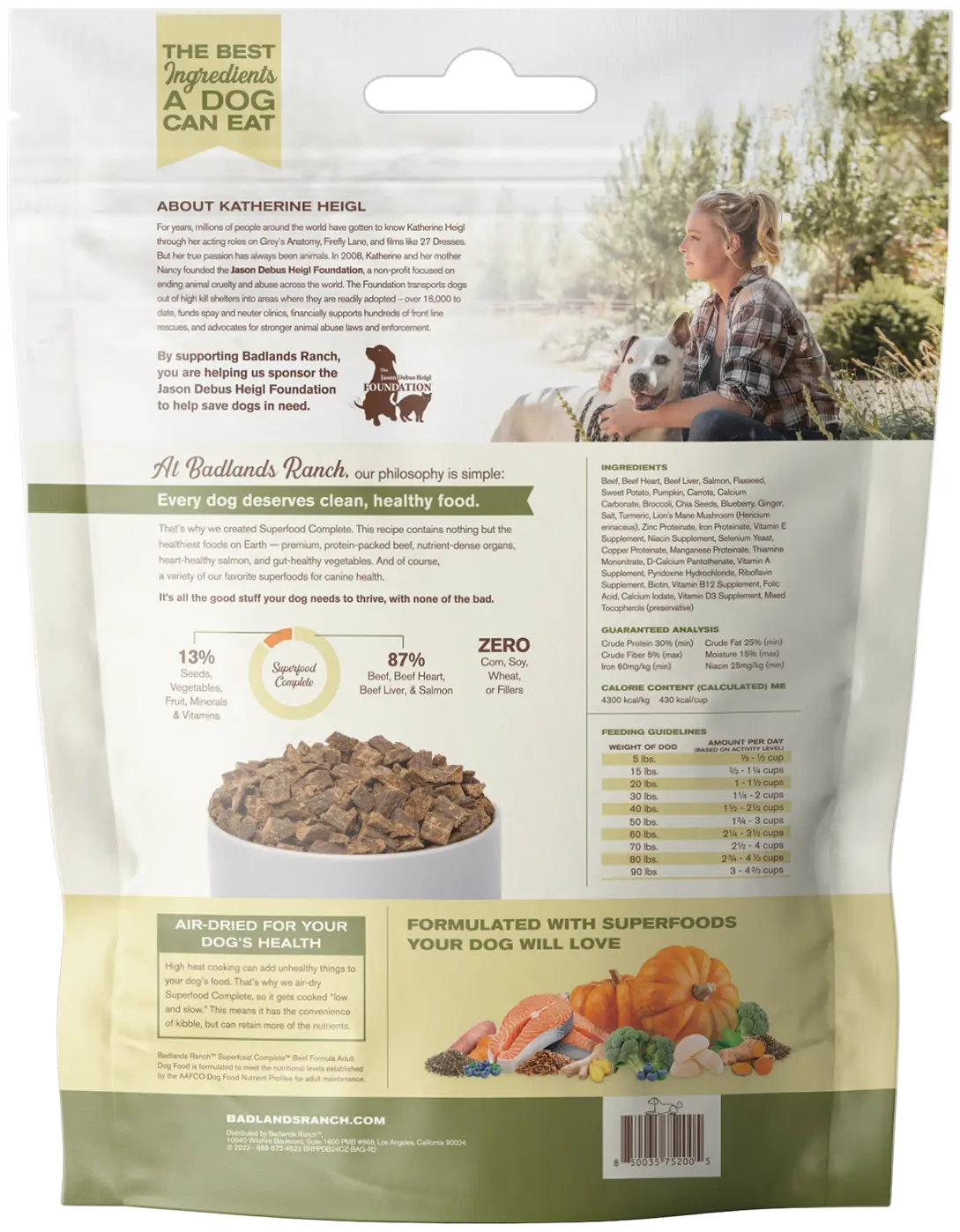 Badlands Ranch Superfood Complete Air-Dried Dog Food Beef 24-oz - Image 2