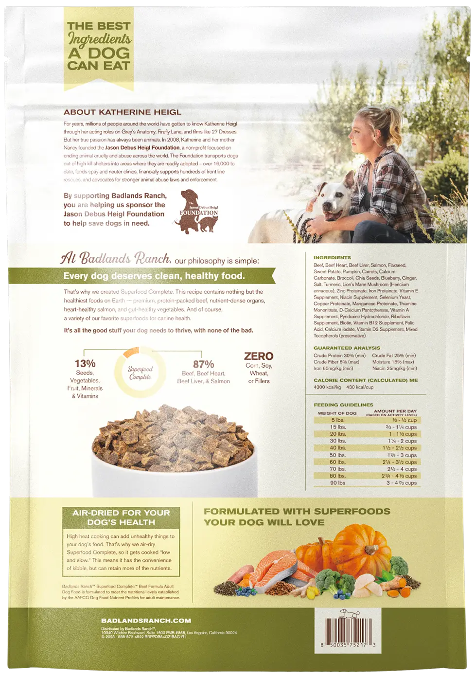 Badlands Ranch Superfood Complete Air-Dried Dog Food Beef 64-oz - Image 2