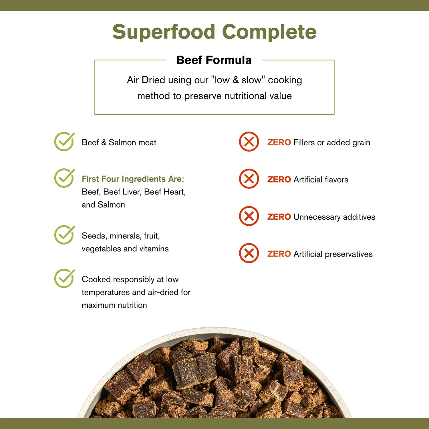 Badlands Ranch Superfood Complete Air-Dried Dog Food Beef 64-oz - Image 4