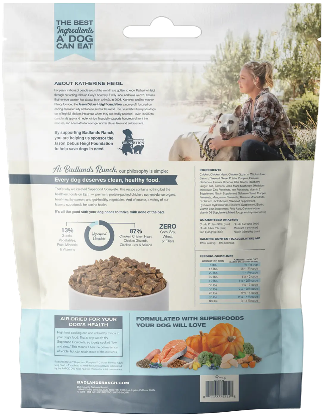 Badlands Ranch Superfood Complete Air-Dried Dog Food Chicken 11.5-oz - Image 2