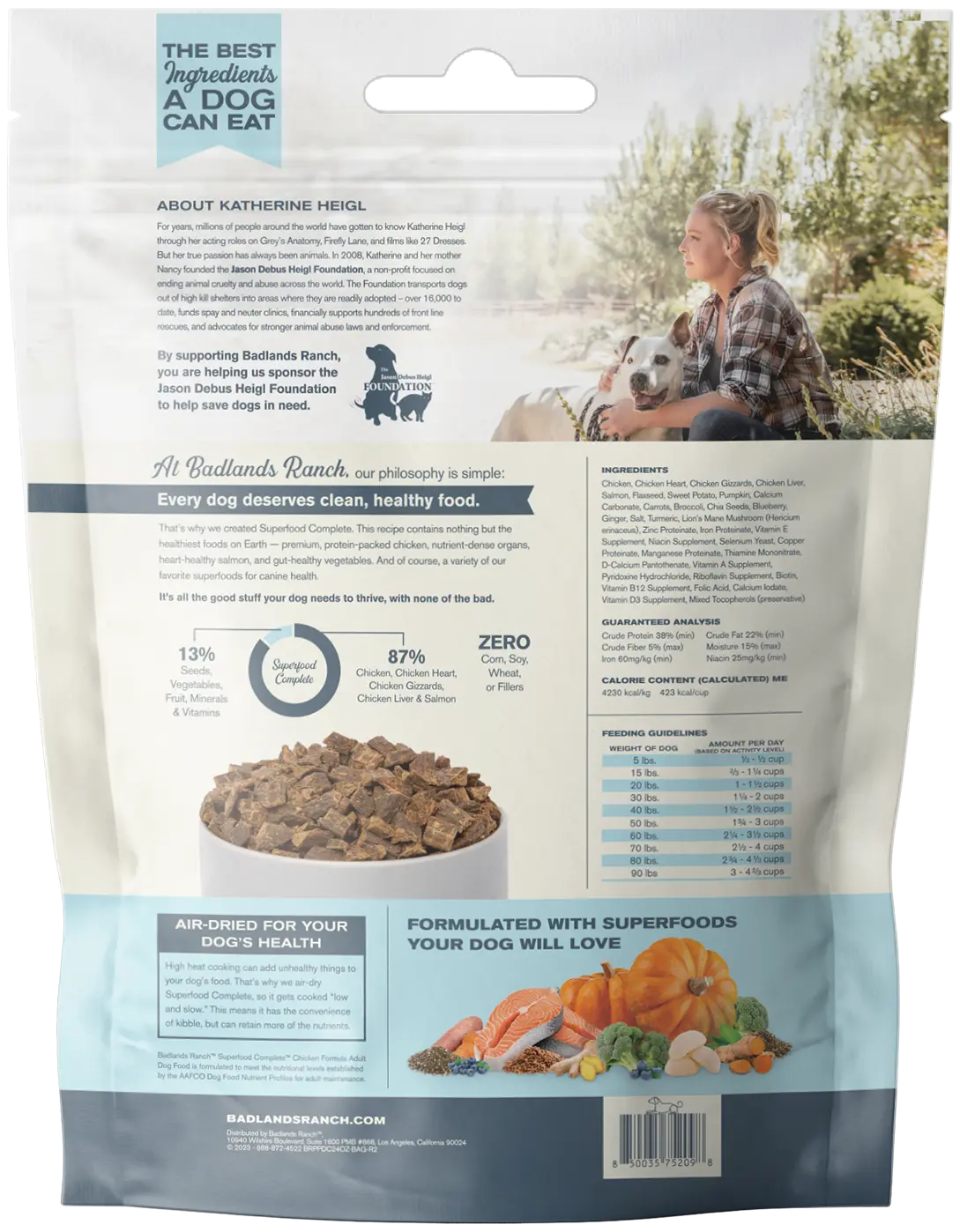 Badlands Ranch Superfood Complete Air-Dried Dog Food Chicken 24-oz - Image 2